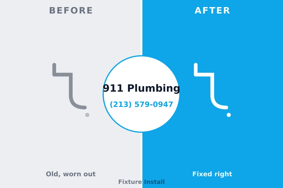 Before and after: plumbing repair Belle Plaine, KS
